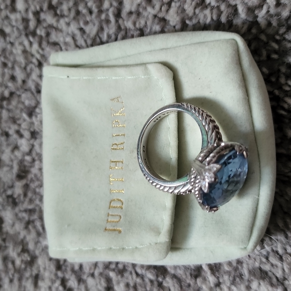 Judith ripka huge aqua ring. - Picture 5 of 5